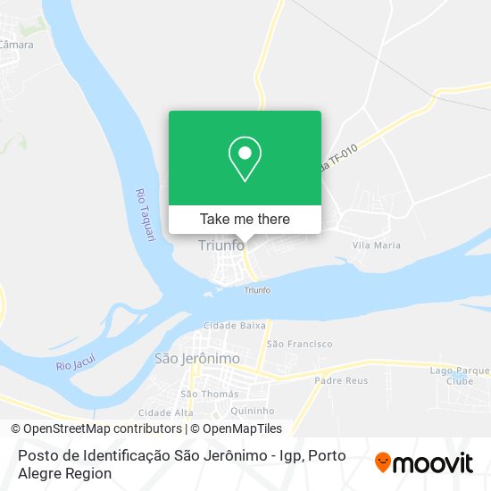 Posto de Identificação São Jerônimo - Igp map