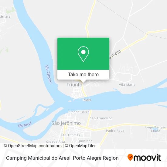 Camping Municipal do Areal map