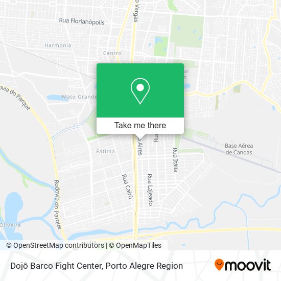 Mapa Dojô Barco Fight Center
