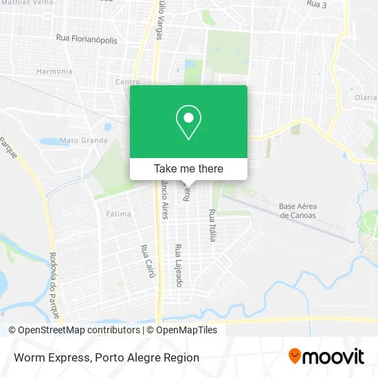 Worm Express map
