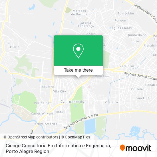 Mapa Cienge Consultoria Em Informática e Engenharia