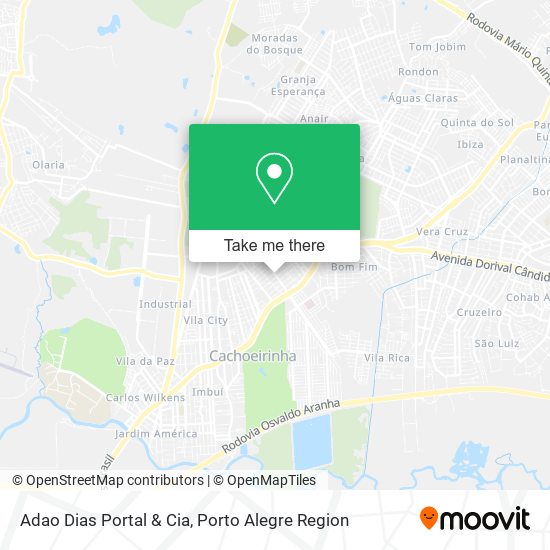 Adao Dias Portal & Cia map
