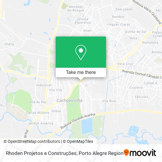 Mapa Rhoden Projetos e Construções