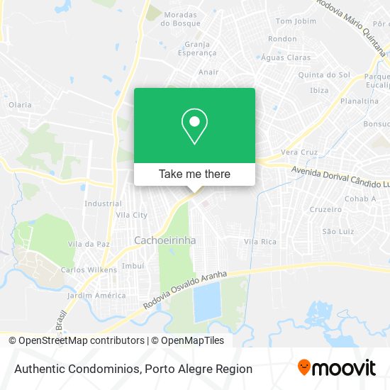 Authentic Condominios map