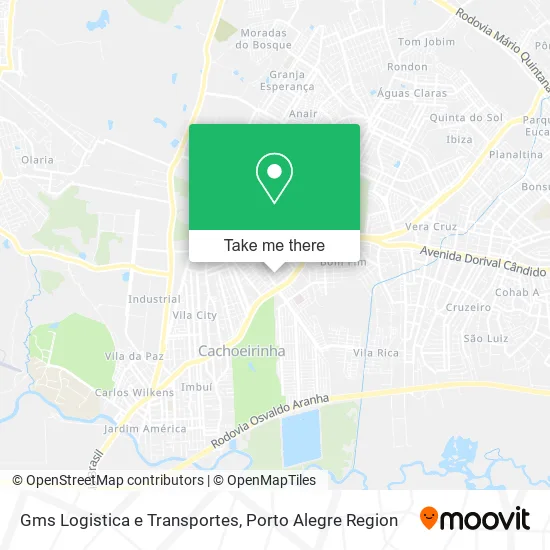 Gms Logistica e Transportes map