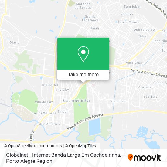 Mapa Globalnet - Internet Banda Larga Em Cachoeirinha