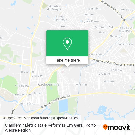 Claudemir Eletricista e Reformas Em Geral map