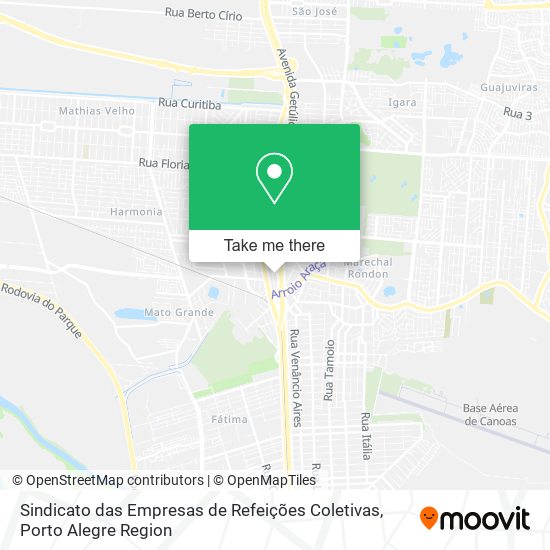 Sindicato das Empresas de Refeições Coletivas map