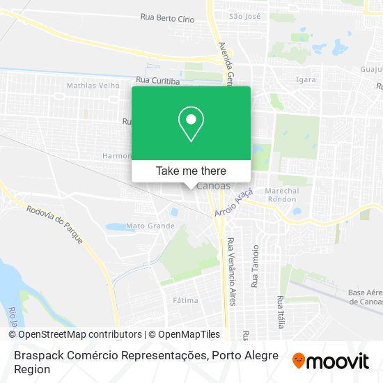 Mapa Braspack Comércio Representações