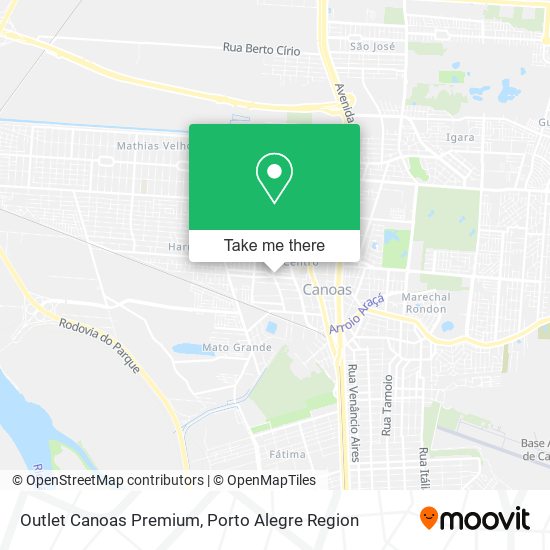 Outlet Canoas Premium map