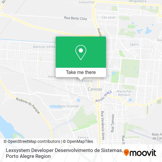 Mapa Lexsystem Developer Desenvolvimento de Sistemas