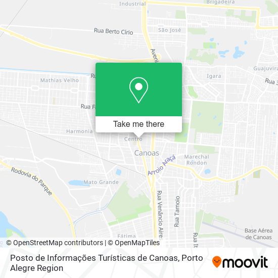 Posto de Informações Turísticas de Canoas map