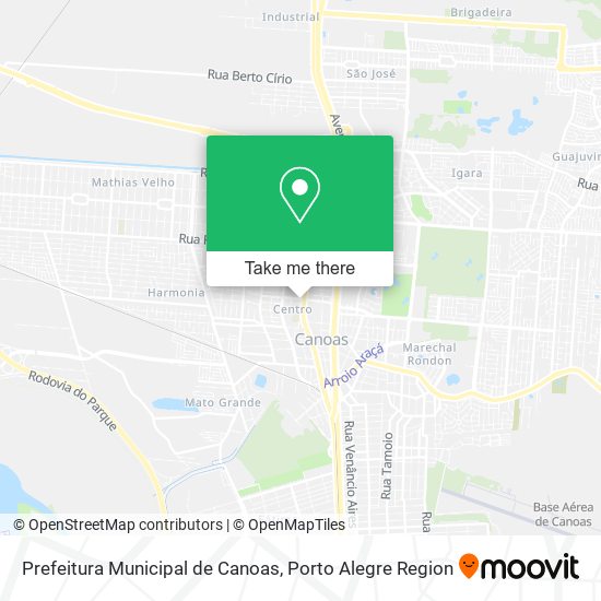 Prefeitura Municipal de Canoas map