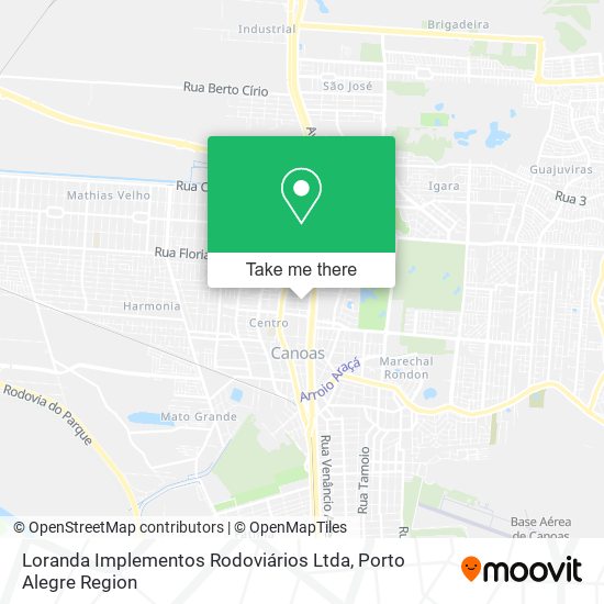 Loranda Implementos Rodoviários Ltda map