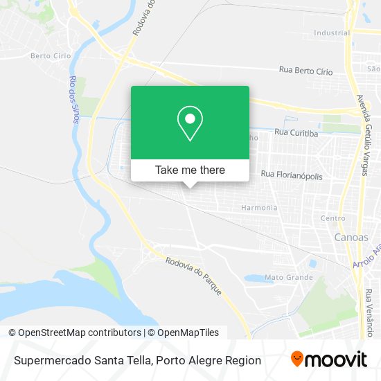 Mapa Supermercado Santa Tella