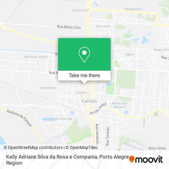 Mapa Kelly Adriane Silva da Rosa e Compania