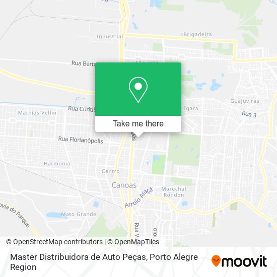 Master Distribuidora de Auto Peças map