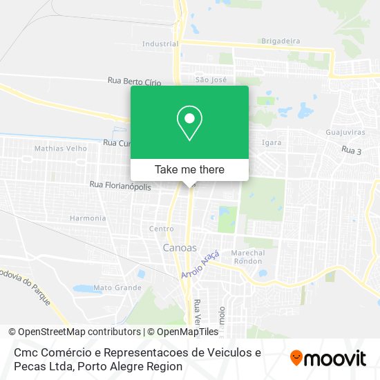 Cmc Comércio e Representacoes de Veiculos e Pecas Ltda map