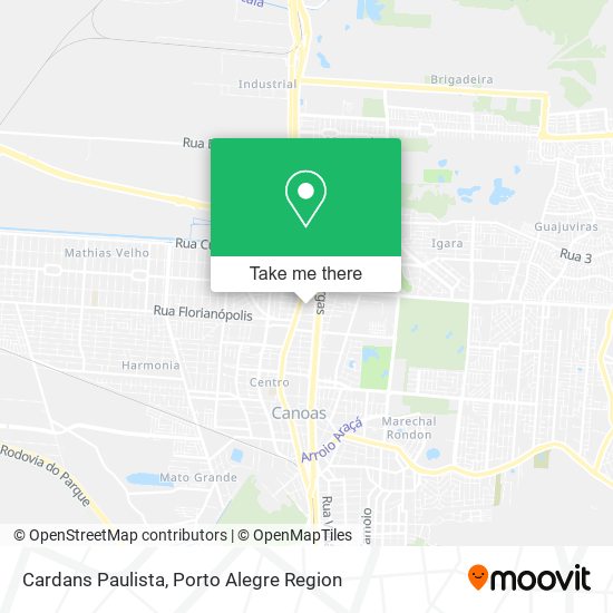 Cardans Paulista map