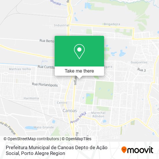 Prefeitura Municipal de Canoas Depto de Ação Social map