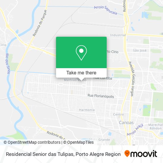 Mapa Residencial Senior das Tulipas