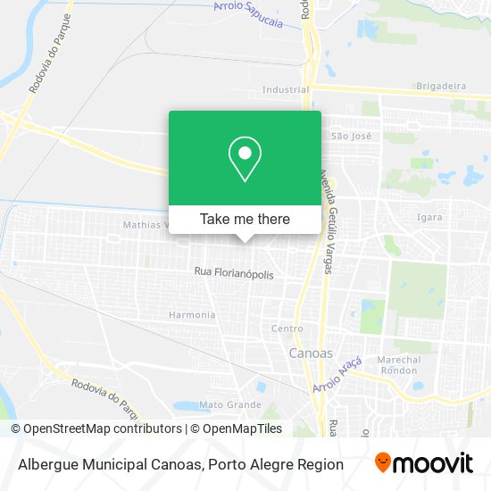 Albergue Municipal Canoas map