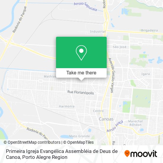 Primeira Igreja Evangélica Assembléia de Deus de Canoa map