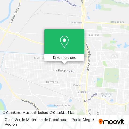 Casa Verde Materiais de Construcao map