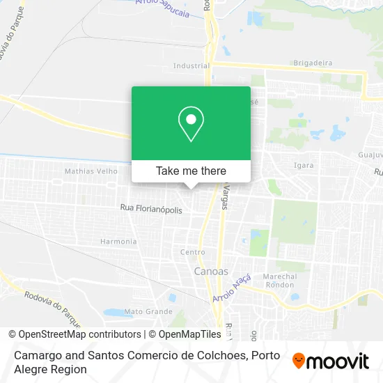 Camargo and Santos Comercio de Colchoes map