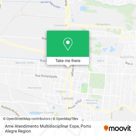 Mapa Ame Atendimento Multidisciplinar Espe