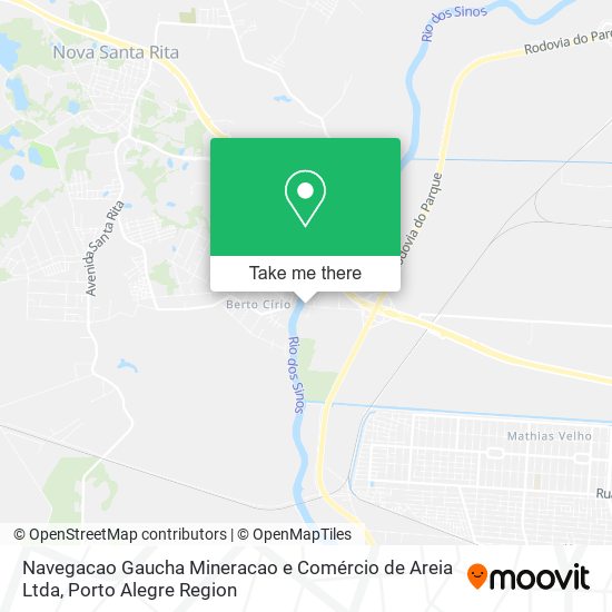 Navegacao Gaucha Mineracao e Comércio de Areia Ltda map