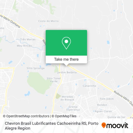 Chevron Brasil Lubrificantes Cachoeirinha RS map