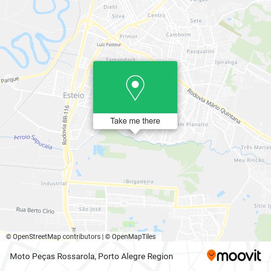 Moto Peças Rossarola map