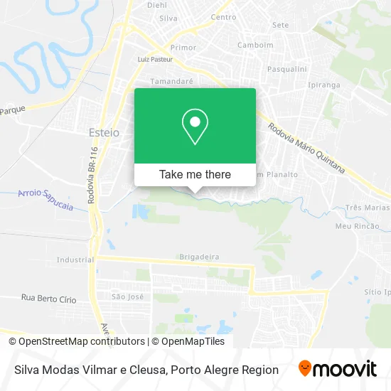 Silva Modas Vilmar e Cleusa map