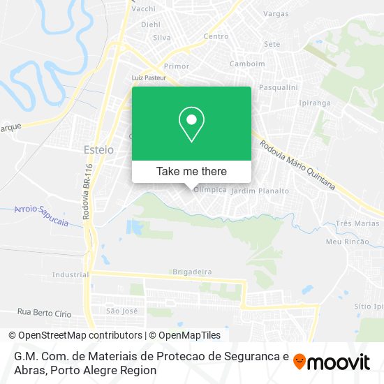 Mapa G.M. Com. de Materiais de Protecao de Seguranca e Abras