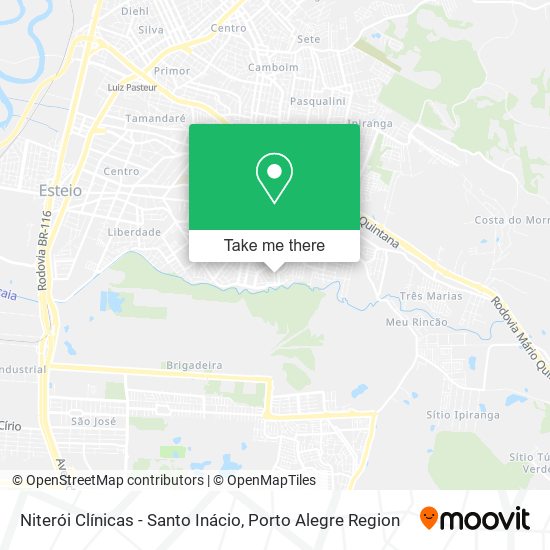 Niterói Clínicas - Santo Inácio map