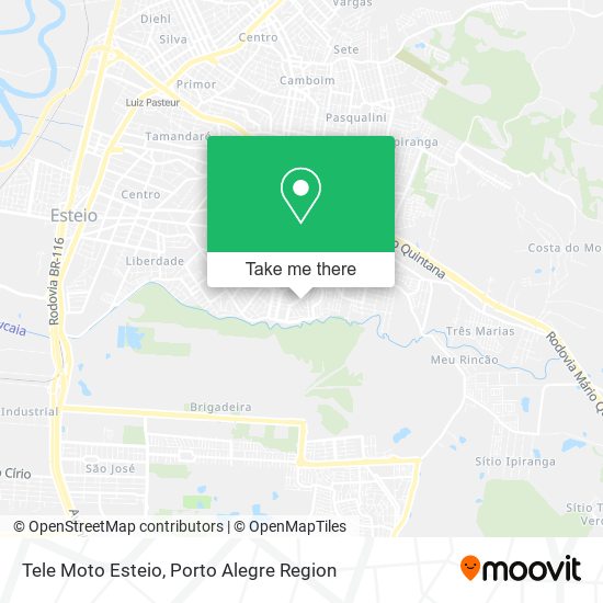 Tele Moto Esteio map