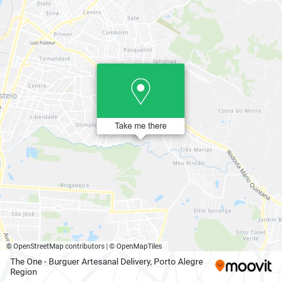 The One - Burguer Artesanal Delivery map