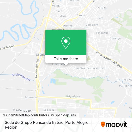 Sede do Grupo Pensando Esteio map