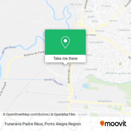 Funerária Padre Réus map