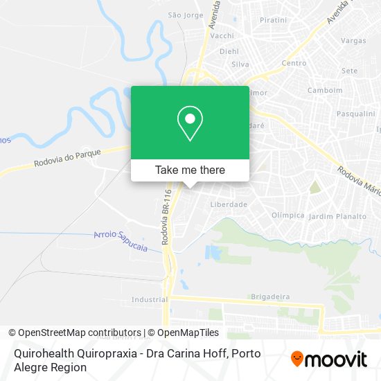 Quirohealth Quiropraxia - Dra Carina Hoff map