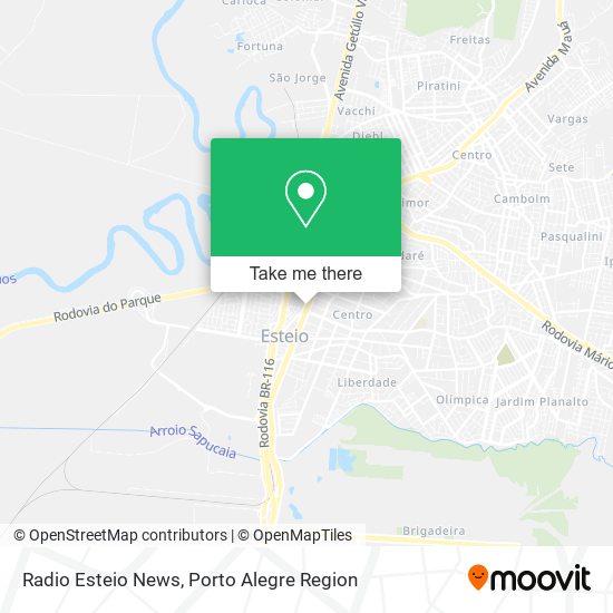 Radio Esteio News map