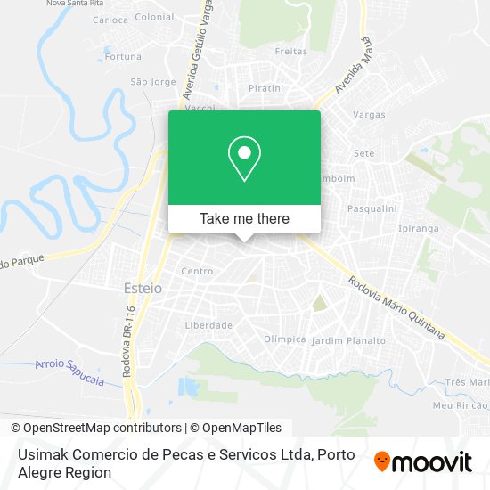 Mapa Usimak Comercio de Pecas e Servicos Ltda