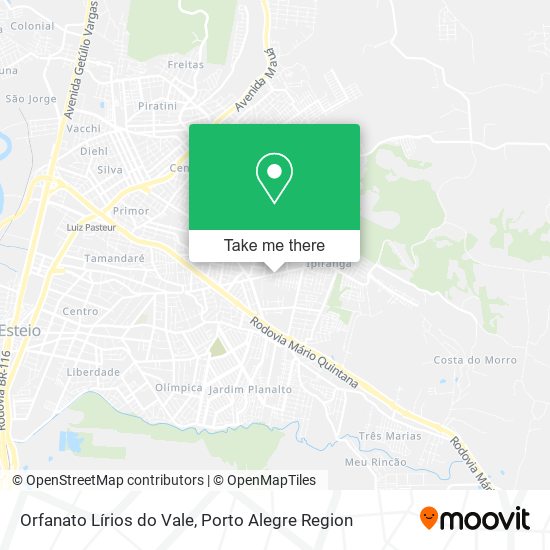 Orfanato Lírios do Vale map