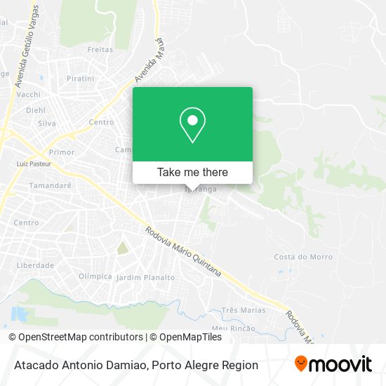 Atacado Antonio Damiao map