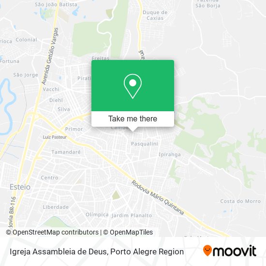 Mapa Igreja Assambleia de Deus