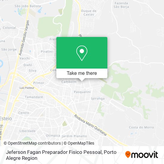 Mapa Jeferson Fagan Preparador Fisico Pessoal