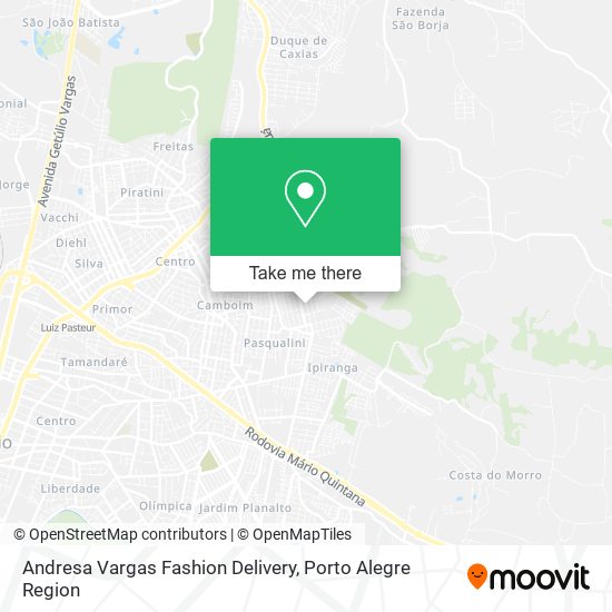 Andresa Vargas Fashion Delivery map