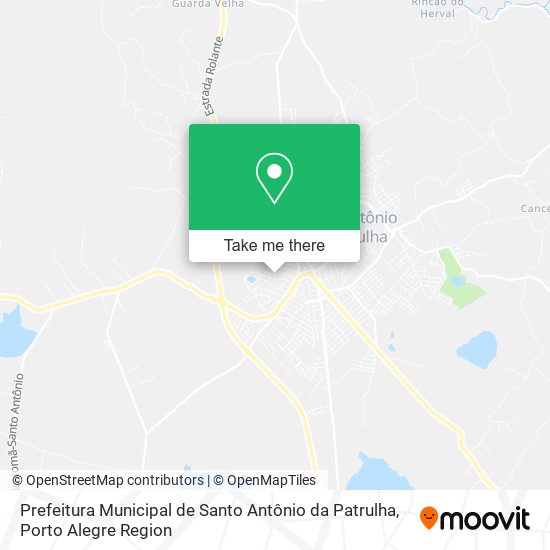 Mapa Prefeitura Municipal de Santo Antônio da Patrulha