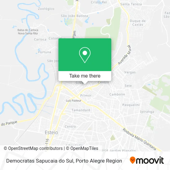 Democratas Sapucaia do Sul map